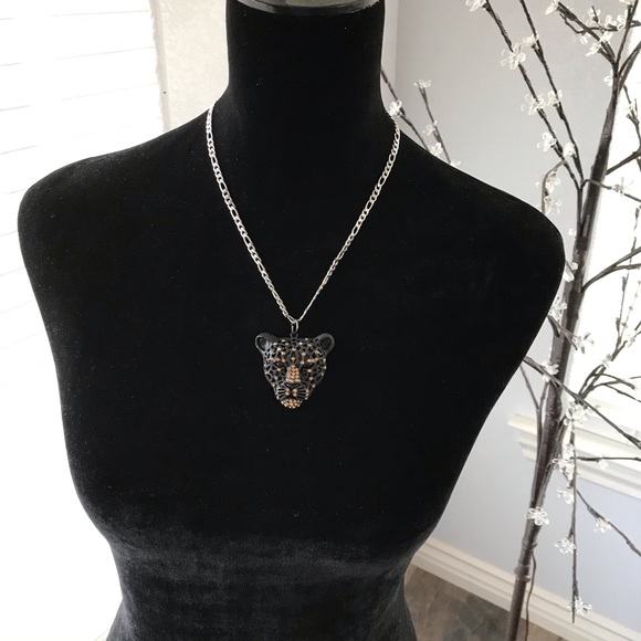 🆕 3D Crystal Leopard Pendant Alloy/Stainless Steel - Picture 4 of 4